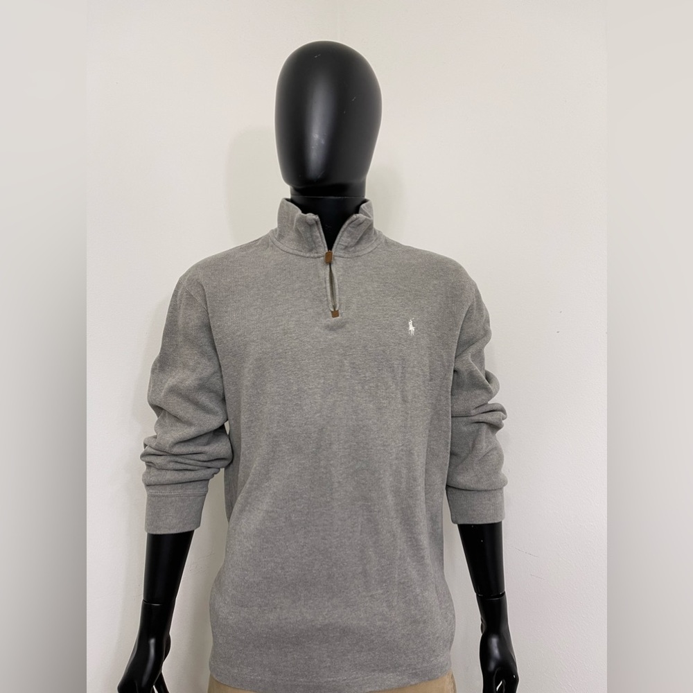Polo Ralph Lauren Grey Half Zip Sweater Men’s Size XL
